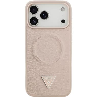 Guess PU Leather Back Cover Mobile Case with MagSafe
for iPhone 17 Pro Max, Pink