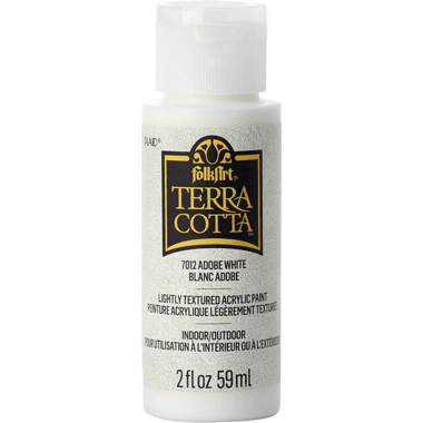 Plaid Terra Cotta Finish Acrylic Paint
Adobe White, 2.00 oz ( 56.83 ml )