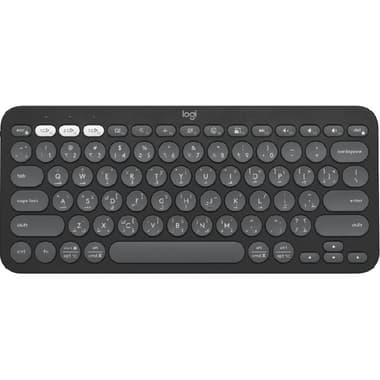 Logitech Pebble Keys 2 K380s Keyboard
Bluetooth, for iOS/Android/Windows OS/macOS, Tonal Graphite