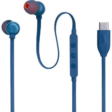 JBL Tune 310C In-Ear Earphones
Wired, USB-C, In-line Microphone, Blue