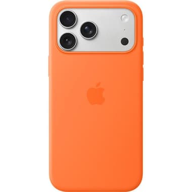 Apple Silicone Back Cover Mobile Case with MagSafe
for iPhone 17 Pro, Orange