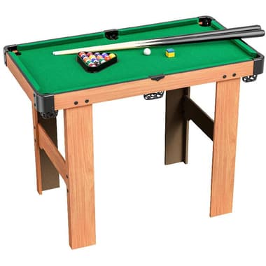 Billiards Game Table Tall Stand Sports and Active Play
Natural Wooden Color, 4 Years and Above