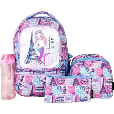 Atrium Classic Paris
4-in-1 Value Set Backpack with Accessory, Pink