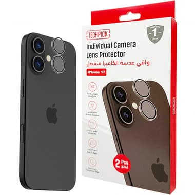 Techpick Camera Lens Protector (Individual Ring) Smartphone Camera Accessory
for iPhone 17, Clear