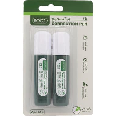 Roco Correction Pen
1 mm Metal Frame Round Tip, White