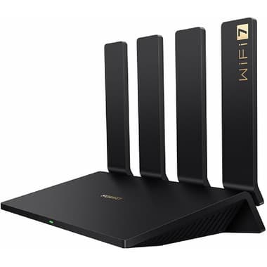 Huawei WiFi BE3 Pro Wireless Router
up to 64 Devices, Dual Band (2.4 GHz/5 GHz), Wi-Fi 7 (802.11be), 4 Port (LAN/WAN Auto Adapter), Black