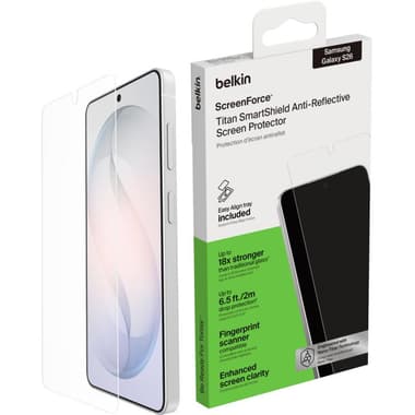 Belkin ScreenForce Titan Glass Smartphone Screen Protector
for Samsung Galaxy S26, Clear