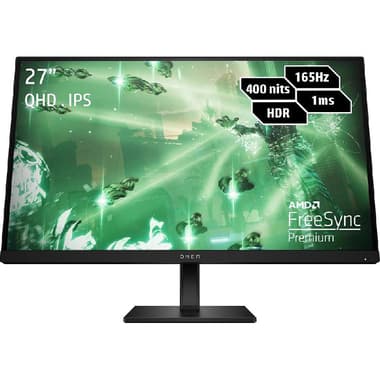 اتش بي اومن 27 آي 27 بوصة
شاشة ألعاب, ضوء LED, شاشة QHD (رباعية الدقة العالية), 165 Hz, 1 مللي ثانية (GtG), اسود