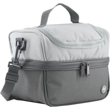 Atrium Big Zipper Lunch Bag
2-Tone Color, Green/Dark Green