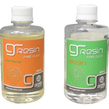 Graffiti Resin Multi Use Clear Casting Epoxy - Resin/Hardener
Fast Cure, Clear Gloss, 700.00 ml ( 1.23 pt ), .74 kg ( 1.63 lb )