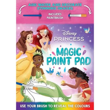 Disney Princess: Magic Paint Pad - Add Water and Decorate Stunning Images
Includes Paint Brush