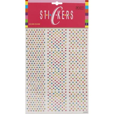 Roco Golden Outline Stickers
Stars, 26 Pieces