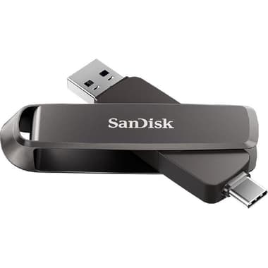 سان ديسك اكستريم برو محرك مزدوج (USB-C/USB).
1 تيرابايت, اسود