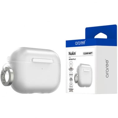 Araree Nukin Earbuds Case
for Apple AirPods Pro 3, Matte Clear