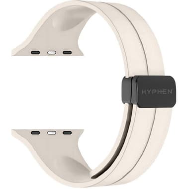 HYPHEN Magnetic Clasp Silicone Wrist Strap
for Watch Ultra 3/Watch Ultra 2/Watch Series 11 46/Watch Series 10 46, Skin-friendly Soft Silicone Material, Starlight