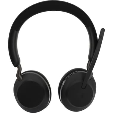 Jabra Evolve2 65 Link380a MS Stereo Desk Stand On-Ear Headphones
Bluetooth/Wireless, USB (Charging), Rotating Microphone, Black
