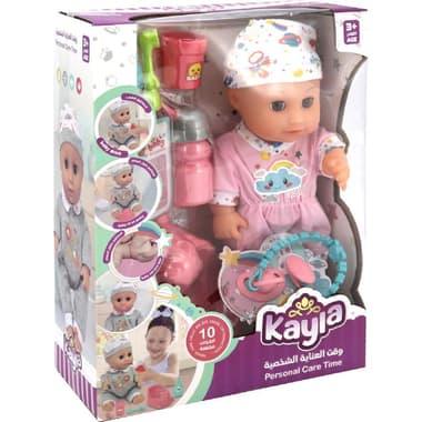 Kayla Personal Care Time Doll Playset
Peach, 3 Years and Above