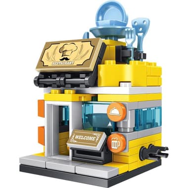 Bloci Building Series Restaurant Interlocking Bricks Set
6 Years and Above