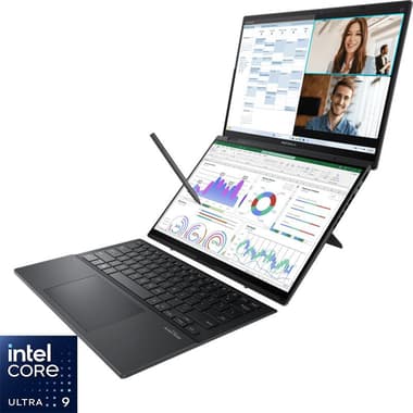 Asus Zenbook DUO Laptop
AI, 14", Intel Core Ultra 9, 32 GB RAM, 2 TB M.2 PCIe NVMe 4.0 SSD, Windows 11 (with Windows 11 Copilot), Intel Arc Graphics