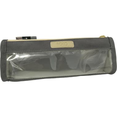 Roco Soft Pencil Case
Clear Window, Plain Color with Print Logo, Grey