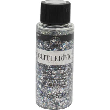 Plaid FolkArt Glitterific Acrylic Paint
Silver, 2.00 oz ( 56.83 ml )
