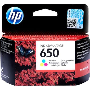HP 650 Inkjet Cartridge
Tri-colour (Cyan;Magenta;Yellow)
