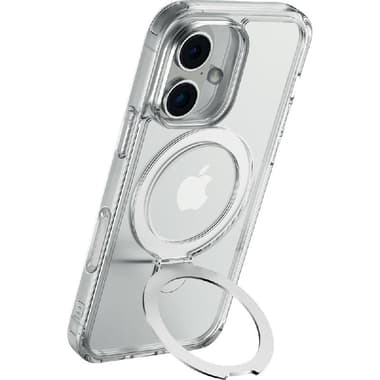 Raptic Air Stand Magsafe Back Cover Mobile Case with MagSafe
for iPhone 16, Clear
