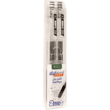Roco Gel Fast Gel Ink Pen
Black Ink Color, 0.7 mm, Ballpoint;Nib Tip, 2 Pens