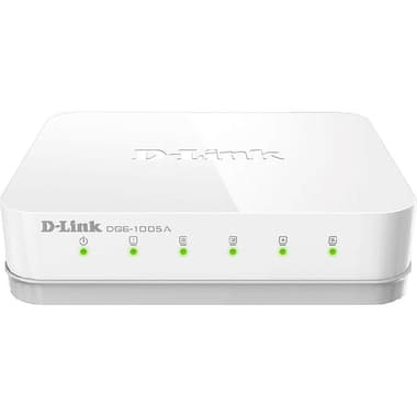 D-Link DGS-1005A Network Switch
5 Port (LAN), 5 Port (GbE)