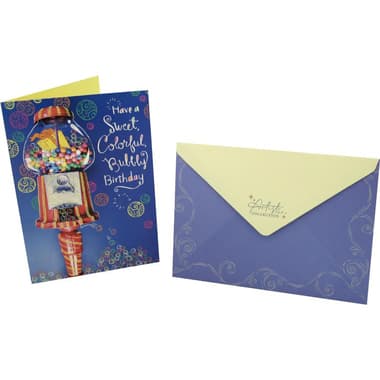Designer Greetings Card & Envelope
"Have a Sweet, Colorful, Bubbly", Assorted Color