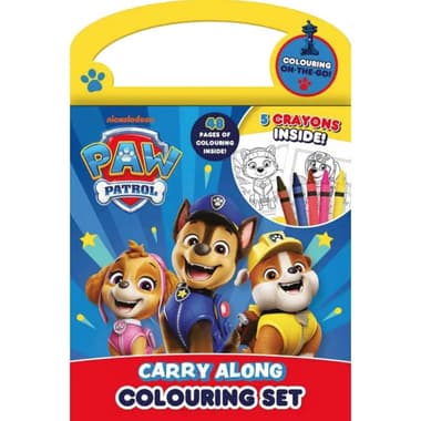 Nickelodeon PAW Patrol: Carry Along Colouring Set (Colouring On-The-Go!) - 48 Pages of Colouring Inside with 5 Crayons Insides!
false