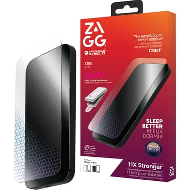 Zagg Glass XTR5 Glass XTR5 Case Friendly Smartphone Screen Protector
for iPhone 17 Pro, Tempered Glass
