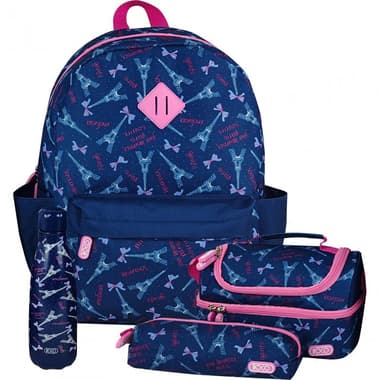 Roco Paris Backpack with Accessory
Blue/Pink