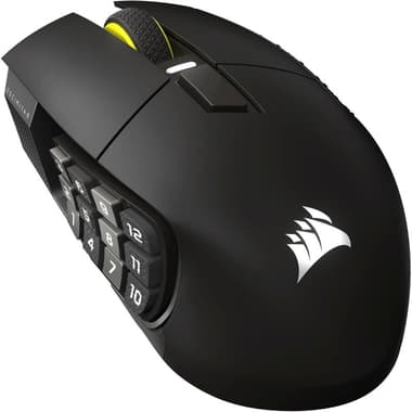 CORSAIR Scimitar Elite SE MMO Buttons Gun Metal Gaming Mouse
Wireless, Optical, MARKSMAN 33K DPI, Black