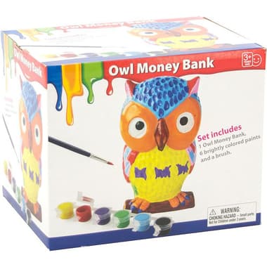 Champion Paint Your Own Owl Money Bank Arts and Crafts Learning Activity Set
3 Years and Above