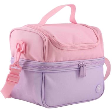 Atrium Big Zipper Lunch Bag
2-Tone Color, Pink/Purple