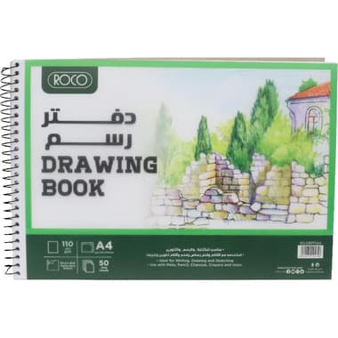 Roco Sketch Pad
110 gsm, White, A4, 50 Sheets