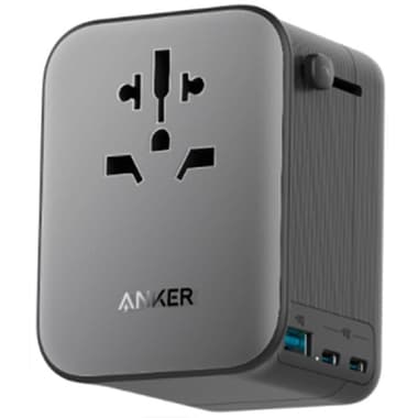 انكر محول السفر 4 في 1 منافذ 3 واط مع 65 2) شاحنX USB-C / 1X USB-A) محول طاقة عالمي
