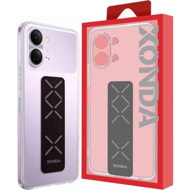 Xonda Back Cover Mobile Case with Strap
for Tecno Spark Go 3, Clear