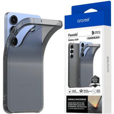 Araree Flexield Back Cover Mobile Case
for Samsung Galaxy S25+, Clear/Black
