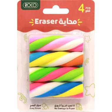 Roco Rubber Eraser
Colorful Twist, Assorted Color