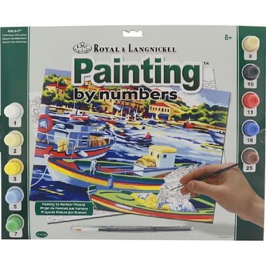 ROYAL & LANGNICKEL Mediterranean Boat Paint-by-Number
10 Paint Pot;1 Brush;Board Pattern