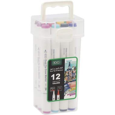 Roco Sketch Marker (12 Colors) Graphic Art Marker
Assorted Color, Twin Tip