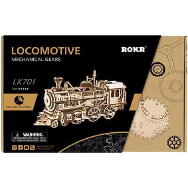 ROKR Mechanical Gears Locomotive 3D Puzzle
350 Pieces, English, 14 Years and Above