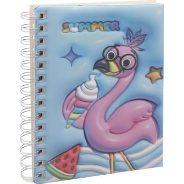 Roco Notebook
Flamingo, 13 X 18.5 cm, 96 Sheets, Single Ruled (Colored Pages), Blue