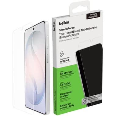Belkin ScreenForce Titan Glass Smartphone Screen Protector
for Samsung Galaxy S26+, Clear