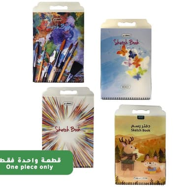 Roco Sketch Pad
Perforated, with Handle, 110 gsm, Assorted Color, 16 Sheets, Color and Design May Vary