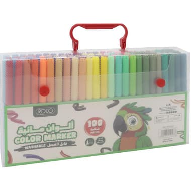 Roco Washable Color Marker
Assorted Color, 100 Pieces