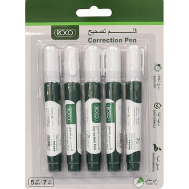 Roco Correction Pen
1 mm Metal Frame Round Tip, White