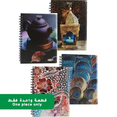 روكو دفتر ملاحظات
18.5 × 25.5 سم, ـ300 صفحة (150 ورقة), 5 فواصل, (مسطرة أحادية (عربي, مطبوعات متنوعة, قد يختلف اللون والتصميم